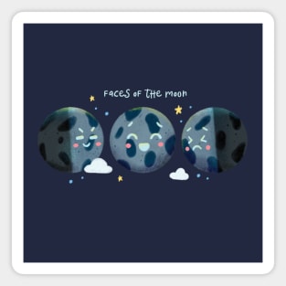 Faces of the Moon Magnet